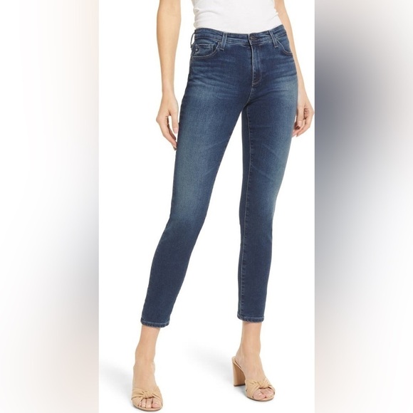 AG Adriano Goldschmied The Legging Ankle Super Skinny Ankle Jeans Dark Wsh Sz 27 - Picture 1 of 11